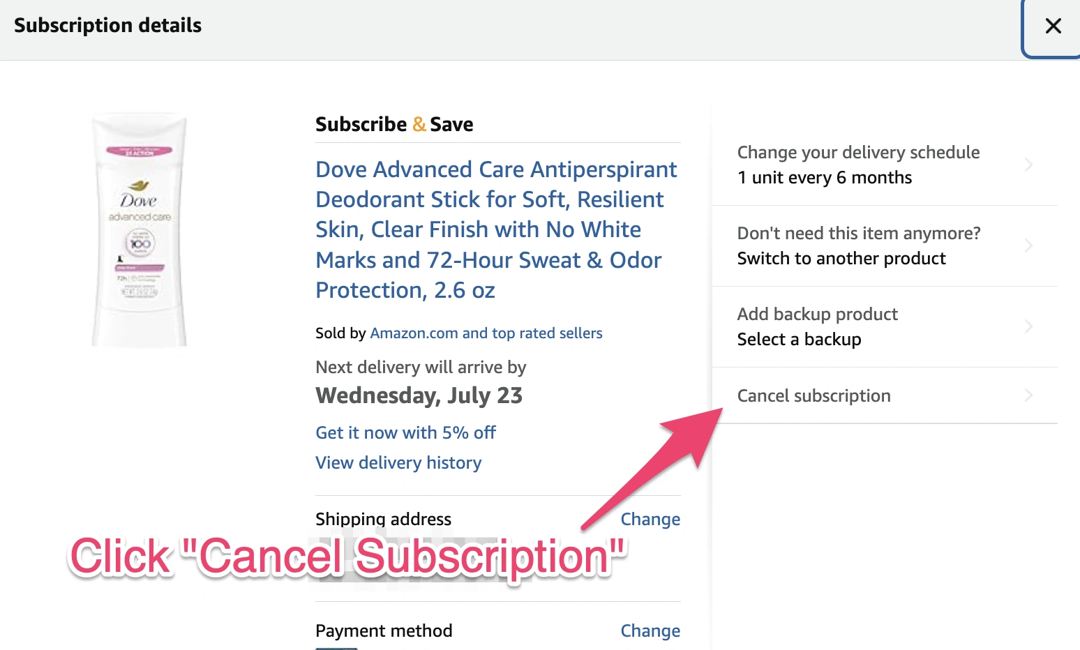 Cancel Subscription