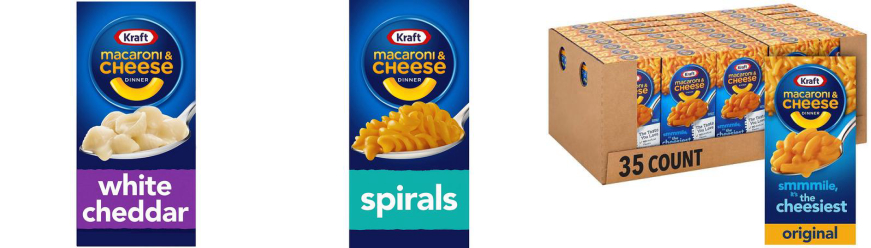 Kraft Original Flavor Macaroni and Cheese Dinner (7.25 oz Boxes (Pack of  35))