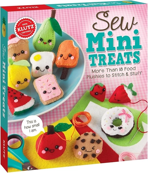 Klutz Sew Mini Treats Craft Kit, 8" Length x 1.5" Width x 9" Height