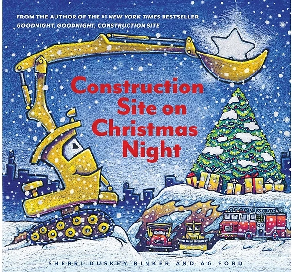 Construction Site on Christmas Night: Kids Holiday Picture Book, Goodnight