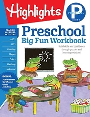 Preschool Big Fun Workbook: Language Arts, Math, Shapes, Puzzles, 256 Pages