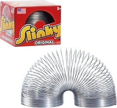 The Original Slinky Walking Spring Toy, 2.75-inch Metal Slinky, Kids Toy, Ages 5+