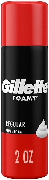Gillette Foamy Regular Shaving Foam, 2 oz