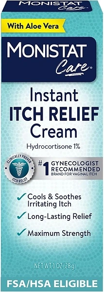 Monistat Instant Itch Relief Cream for Women, Maximum Strength, 1 oz