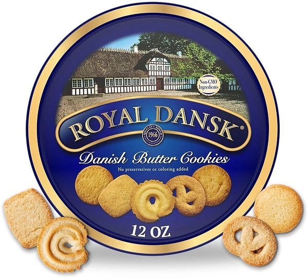 Royal Dansk Danish Cookie Selection, No Preservatives, 12 Oz.