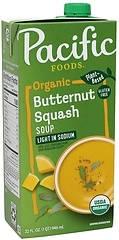 Pacific Foods Organic Butternut Squash Soup, Light Sodium, 32 oz Carton