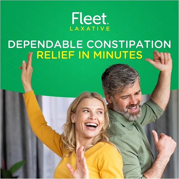 Fleet Saline Enema for Adult Constipation, 2 Bottles, 4.5 Fl Oz Each