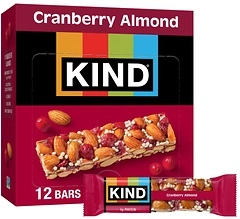 KIND Bars, Cranberry Almond, Healthy Snacks, Gluten Free, 12 Count