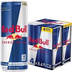 Red Bull Energy Drink, 8.4 Fl Oz Cans, 4 Pack