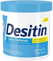 Desitin Daily Defense Baby Diaper Rash Cream with 13% Zinc Oxide, 16 oz