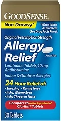 GoodSense Allergy Relief Loratadine Tablets 10 mg, Antihistamine, 30 Count