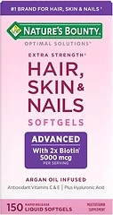 Nature's Bounty Advanced Hair, Skin & Nails Supplement, 150 Softgels