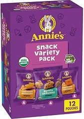 Annie's Organic Variety Pack, Cheddar Bunnies, Bunny Grahams, 12 Pouches, 11 oz