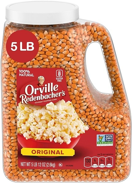 Orville Redenbacher's Original Gourmet Yellow Popcorn Kernels, 5 Pound, 12 Ounce