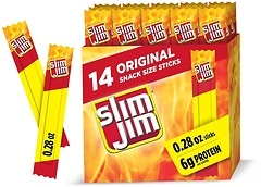 Slim Jim Snack-Sized Smoked Meat Stick, Original Flavor, 14 Count