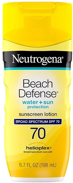Neutrogena Beach Defense Sunscreen Lotion, Broad Spectrum SPF 70, 6.5 OZ