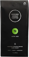 Kicking Horse Coffee, Kick Ass, Dark Roast, Ground, 10 Oz