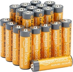 AmazonBasics AA 1.5 Volt Performance Alkaline Batteries - Pack of 20