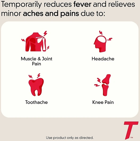 Tylenol Extra Strength Caplets, 500 mg Acetaminophen, Pain Reliever, 10 ct