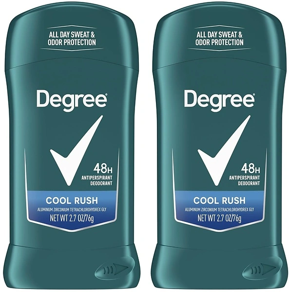 Degree Men Antiperspirant Deodorant, Cool Rush, Twin Pack, 2.7 oz Each