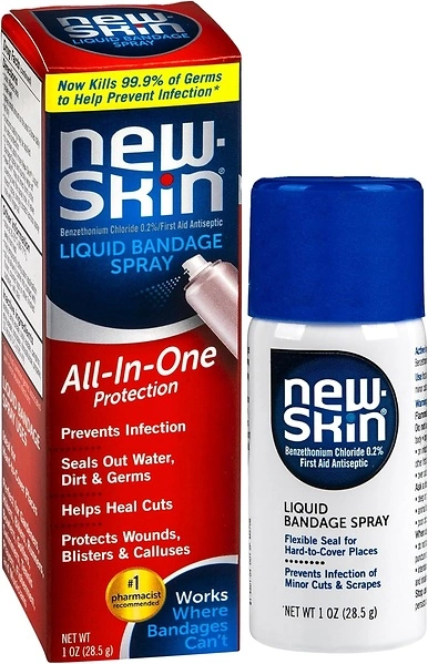 New-Skin Liquid Bandage Spray for Cuts and Minor Scrapes, 1 Ounce