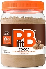 PBfit All-Natural Chocolate Peanut Butter Powder, Extra Chocolatey, 30 oz.
