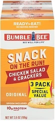 Bumble Bee Snack on the Run Chicken Salad with Crackers Kit, 3.5 oz, 3 Count