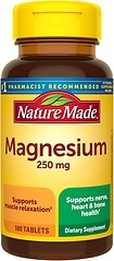 Nature Made Magnesium Oxide 250 mg, Supplement for Muscle & Heart Health, 100 Tablets