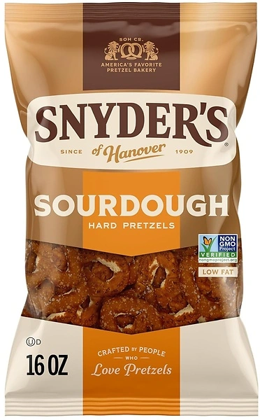 Snyder's of Hanover Sourdough Hard Pretzels, 16 Oz Bag