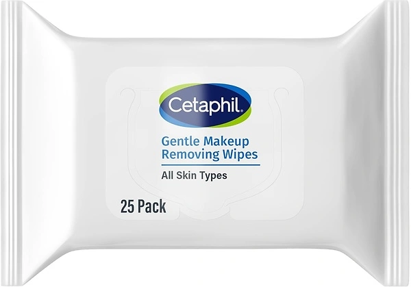 Cetaphil Gentle Makeup Removing Face Wipes, Daily Cleansing Towelettes, 25 Count