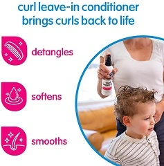 So Cozy Kids' Leave In Conditioner Spray, 8 Fl Oz, Paraben-Free, Tangle-Free Curls