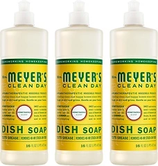 MRS. MEYER'S CLEAN DAY Liquid Dish Soap, Honeysuckle, 16 fl. oz, Pack of 3
