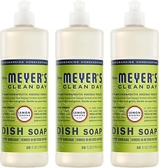MRS. MEYER'S CLEAN DAY Liquid Dish Soap, Lemon Verbena, 16 fl. oz, Pack of 3
