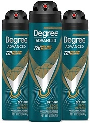 Degree Men Antiperspirant Deodorant Dry Spray, Sport Defense, 3 Count, 3.8 oz