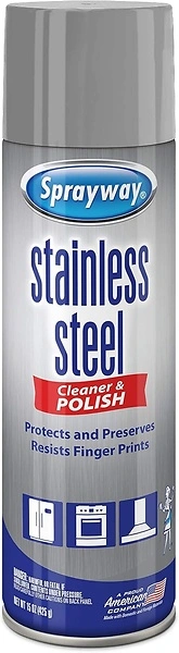 Sprayway Water-Based Stainless Steel Cleaner, 15 Fl Oz