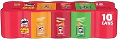 Pringles Potato Crisps, Grab N' Go Snack Pack, Variety Pack, 10 Cans