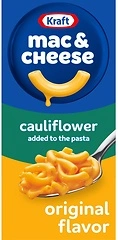 Kraft Original Mac & Cheese Macaroni and Cheese Dinner with Cauliflower Added to the Pasta, 5.5 oz Box
