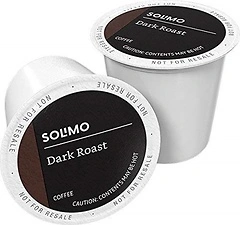 Solimo Dark Roast Coffee Pods, Compatible with Keurig 2.0 K - Cup Brewers, 100 Count