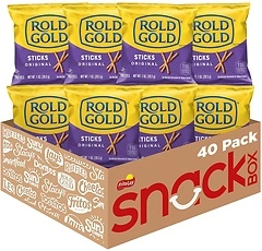 Rold Gold Pretzels, Sticks, 1 Ounce (Pack of 40)