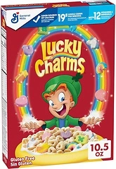 Lucky Charms Cereal with Marshmallows, Whole Grain, 10.5 OZ