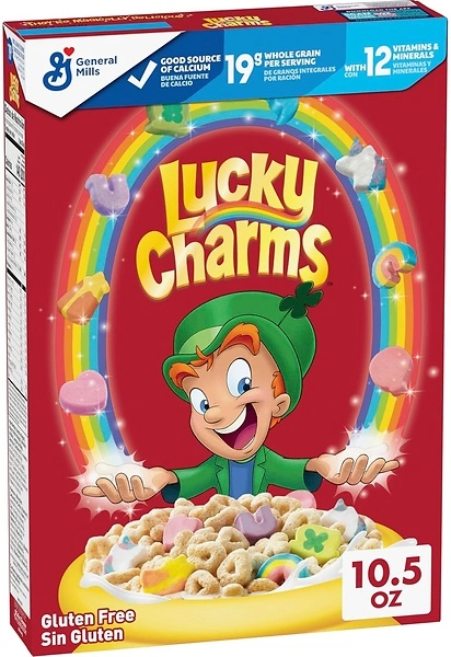 Lucky Charms Cereal with Marshmallows, Whole Grain, 10.5 OZ