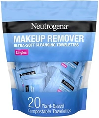 Neutrogena Makeup Remover Wipes, Individually Wrapped, 20 Singles