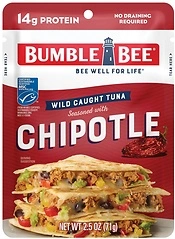 Bumble Bee Chipotle Seasoned Tuna, 2.5 oz Pouch - Ready to Eat, 14g Protein