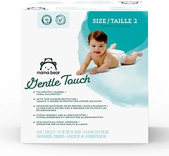 Amazon Brand - Mama Bear Gentle Touch Diapers, Hypoallergenic, Size 2, 184 Count