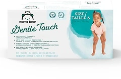 Amazon Brand - Mama Bear Gentle Touch Diapers, Hypoallergenic, Size 6, 108 Count
