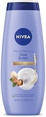 NIVEA Shea Butter Nourishing Body Wash, Moisturizing Serum, 20 Oz Bottle