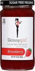 Skinnygirl Sugar Free Kosher Preserves, Strawberry, 10 Ounce