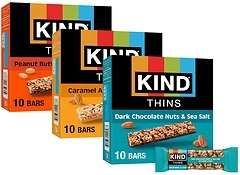 KIND Thins, Variety Pack, Gluten Free, 100 Calorie, 30 Count