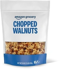 Amazon Brand - Happy Belly Chopped Walnut,16 oz