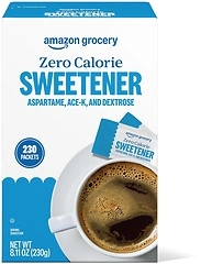 Happy Belly Zero Calorie Blue Aspartame Sweetener Powder, 230 Count, 8.11 oz